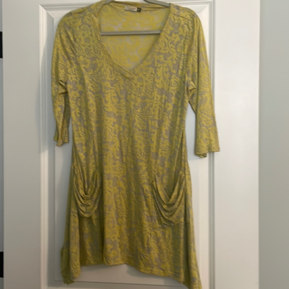 Yellow burnout tunic